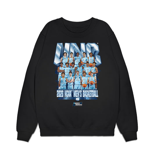 UNC - NCAA Men's Basketball : NCAA® March Madness® 2026 Team Collage Premium Crewneck Sweatshirt-0