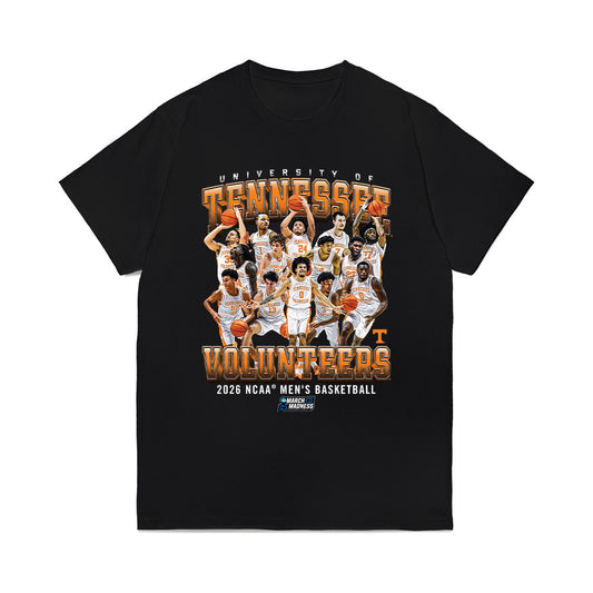 Tennessee - NCAA Men's Basketball : NCAA® March Madness® 2026 Team Collage Comfort Colors T-Shirt-0