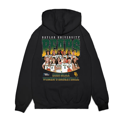 Baylor - NCAA Women's Basketball : - NCAA® March Madness® 2026 Team Collage Premium Hooded Sweatshirt-1