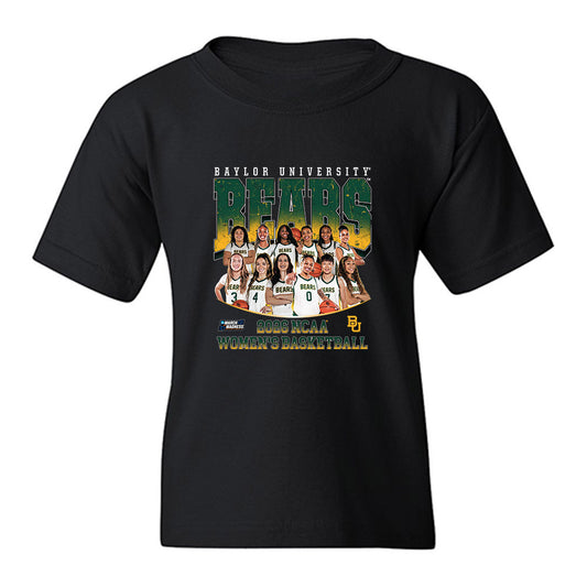 Baylor - NCAA Women's Basketball : NCAA® March Madness® 2026 Team Collage Youth T-Shirt-0