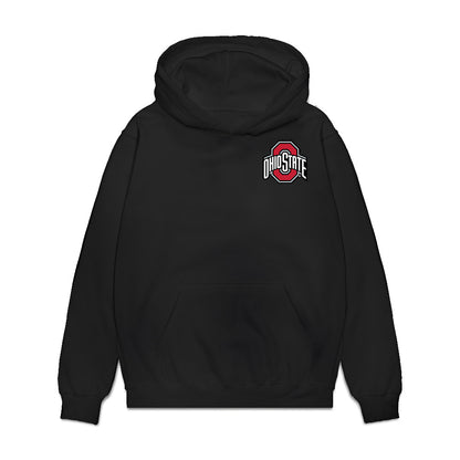 Ohio State - NCAA Women's Basketball : NCAA® March Madness® 2026 Team Collage Premium Hooded Sweatshirt-0