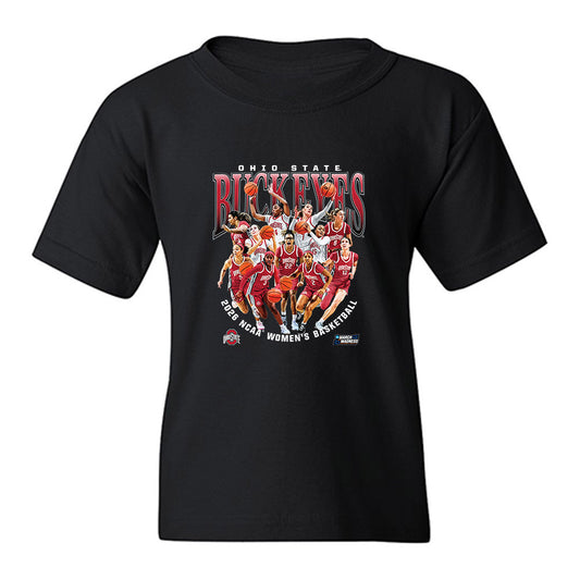 Ohio State - NCAA Women's Basketball : NCAA® March Madness® 2026 Team Collage Youth T-Shirt-0