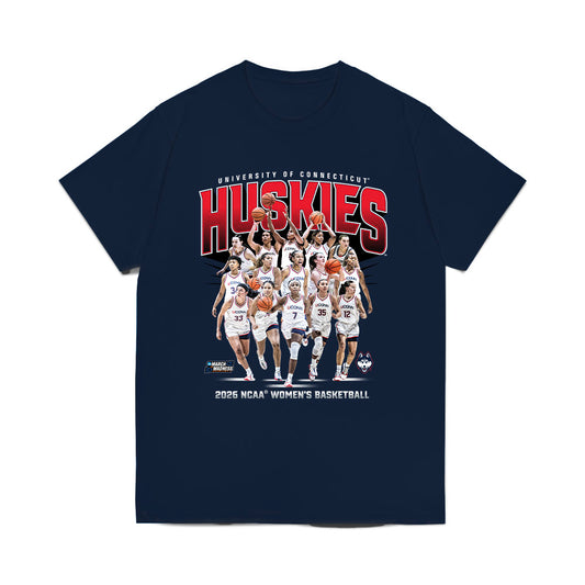 UConn - NCAA Women's Basketball : NCAA® March Madness® 2026 Team Collage Comfort Colors T-Shirt-0