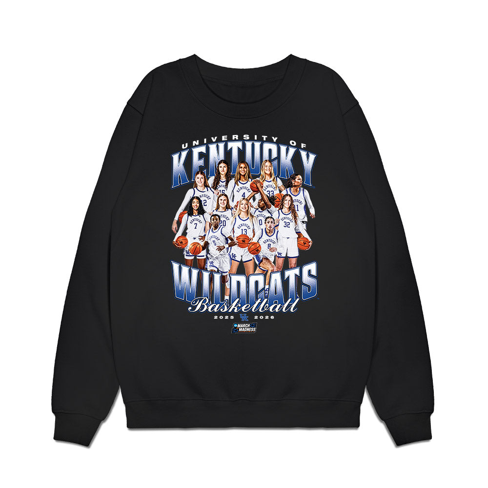 Kentucky - NCAA Women's Basketball : NCAA® March Madness® 2026 Team Collage Premium Crewneck Sweatshirt-0