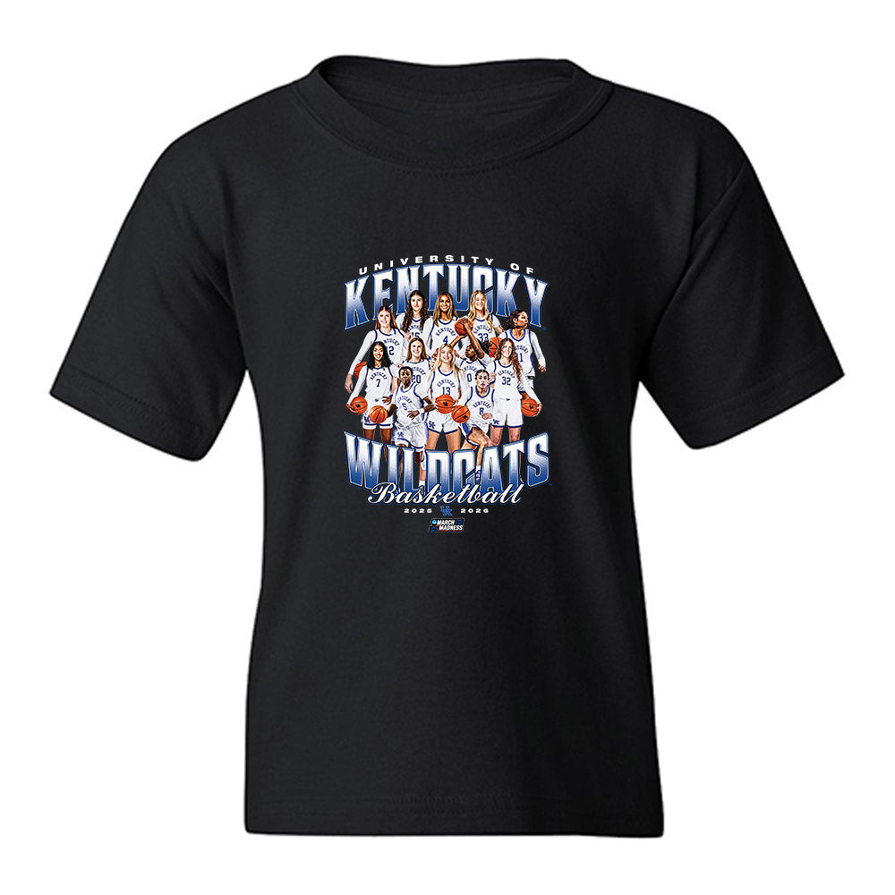 Kentucky - NCAA Women's Basketball : NCAA® March Madness® 2026 Team Collage Youth T-Shirt-0