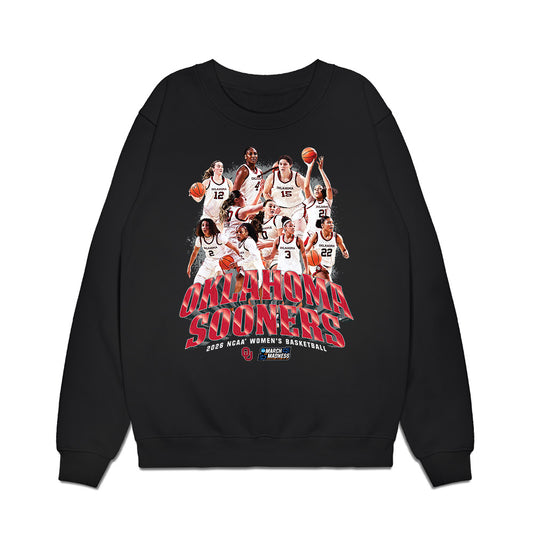 Oklahoma - NCAA Women's Basketball : NCAA® March Madness® 2026 Team Collage Premium Crewneck Sweatshirt-0