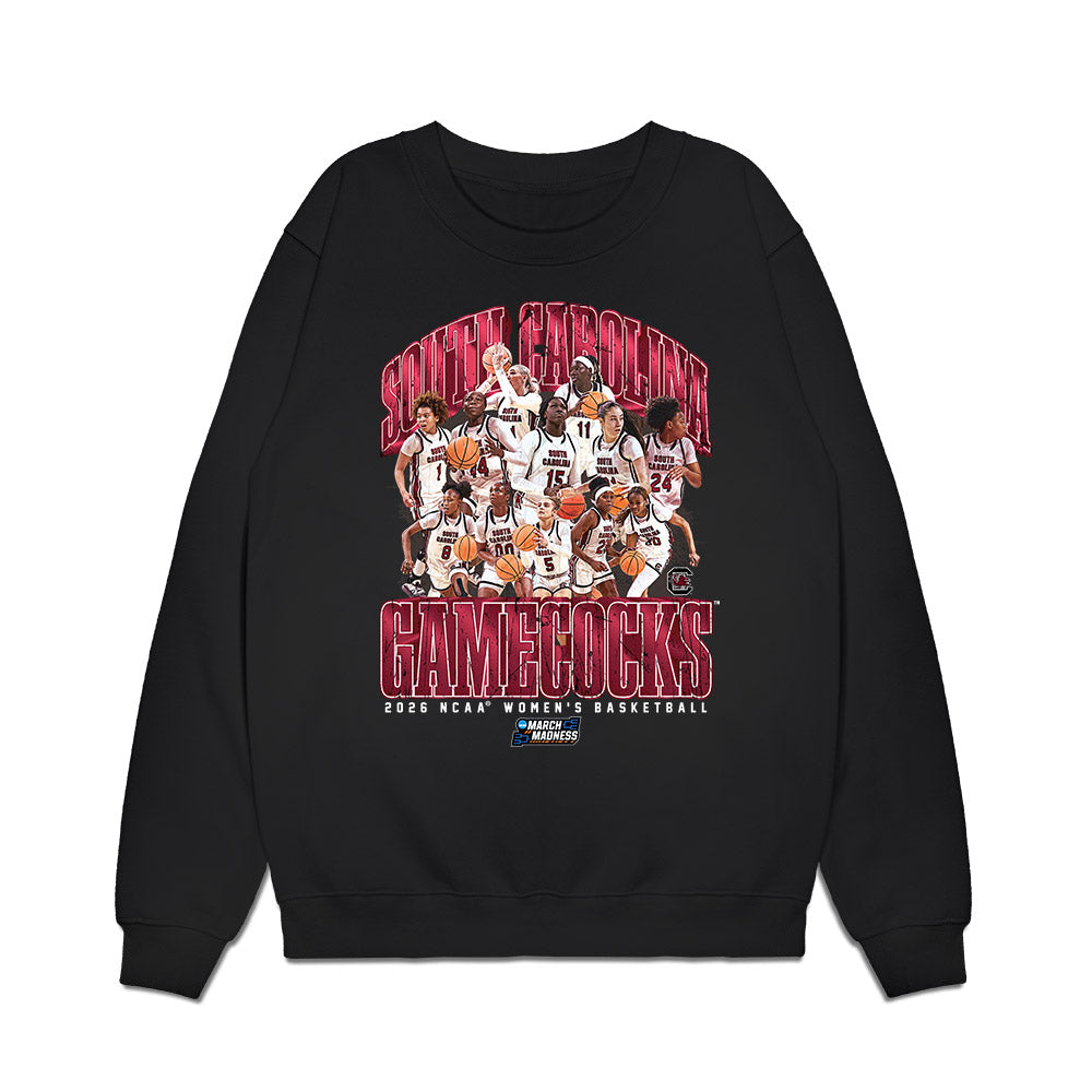 South Carolina - NCAA Women's Basketball : - NCAA® March Madness® 2026 Team Collage Premium Crewneck Sweatshirt-0