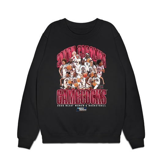 South Carolina - NCAA Women's Basketball : - NCAA® March Madness® 2026 Team Collage Premium Crewneck Sweatshirt-0