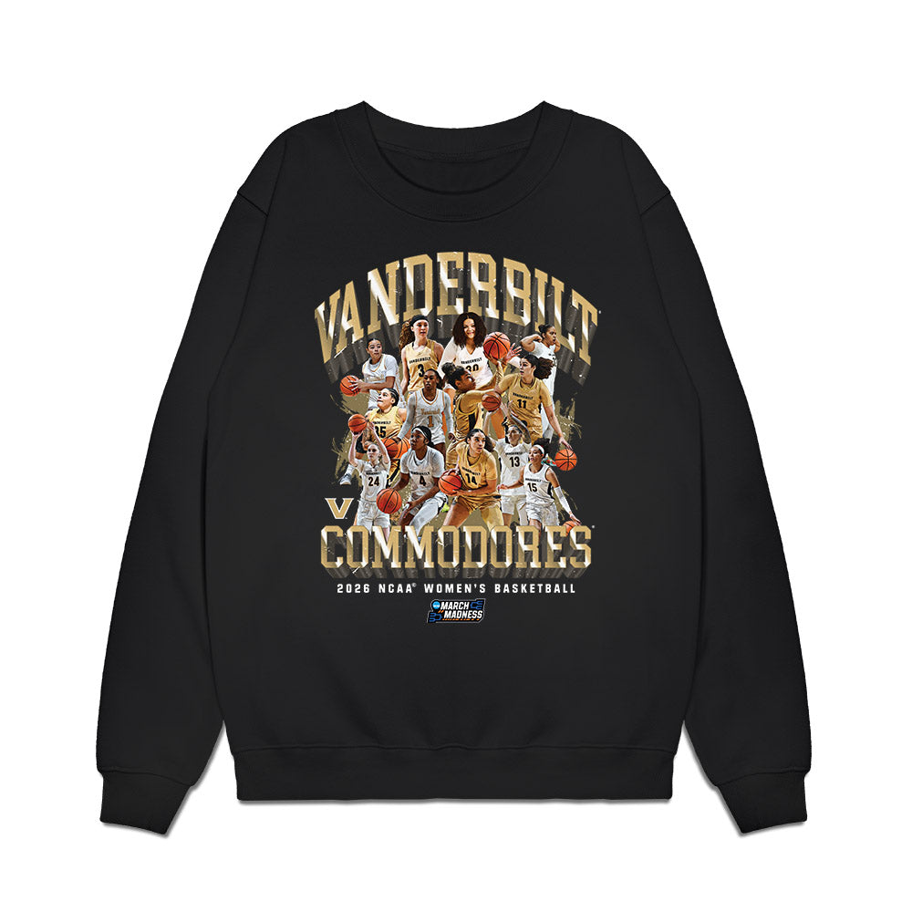 Vanderbilt - NCAA Women's Basketball : NCAA® March Madness® 2026 Team Collage Premium Crewneck Sweatshirt-0