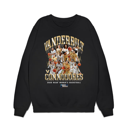 Vanderbilt - NCAA Women's Basketball : NCAA® March Madness® 2026 Team Collage Premium Crewneck Sweatshirt-0