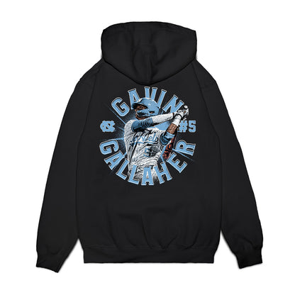 UNC - NCAA Baseball : Gavin Gallaher - Collage Premium Hooded Sweatshirt-1
