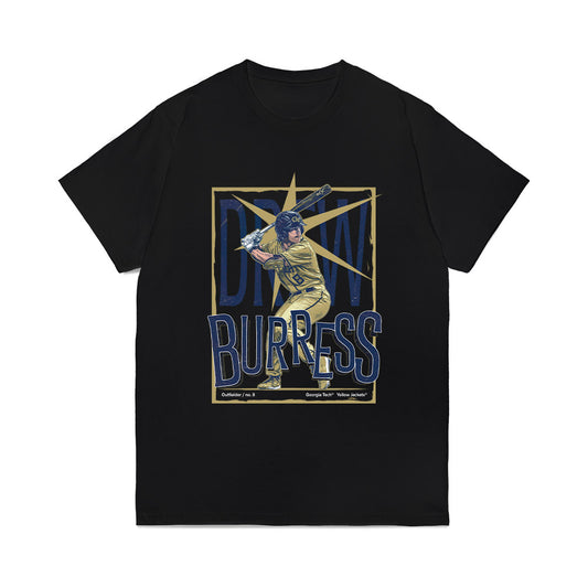 Georgia Tech - NCAA Baseball : Drew Burress - Collage Comfort Colors T-Shirt-0