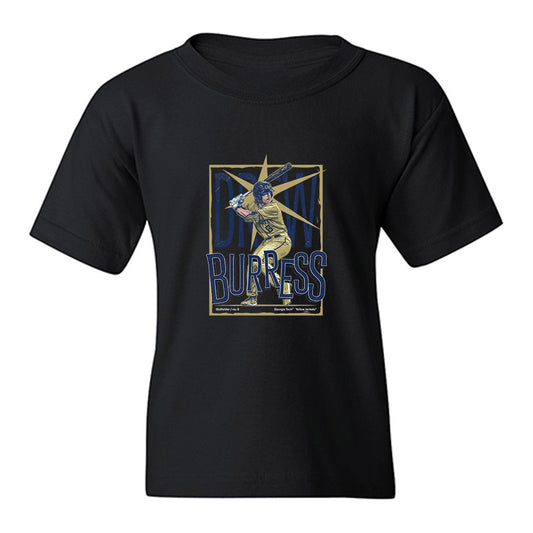 Georgia Tech - NCAA Baseball : Drew Burress - Collage Youth T-Shirt-0