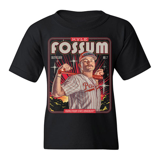 Youngstown State - NCAA Baseball : Kyle Fossum - Collage Youth T-Shirt-0