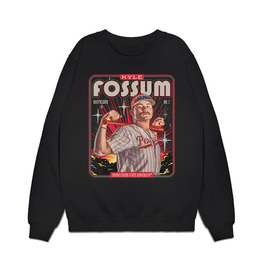 Youngstown State - NCAA Baseball : Kyle Fossum - Collage Premium Crewneck Sweatshirt-0