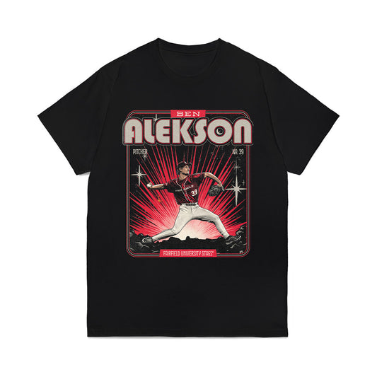 Fairfield - NCAA Baseball : Ben Alekson - Collage Comfort Colors T-Shirt-0