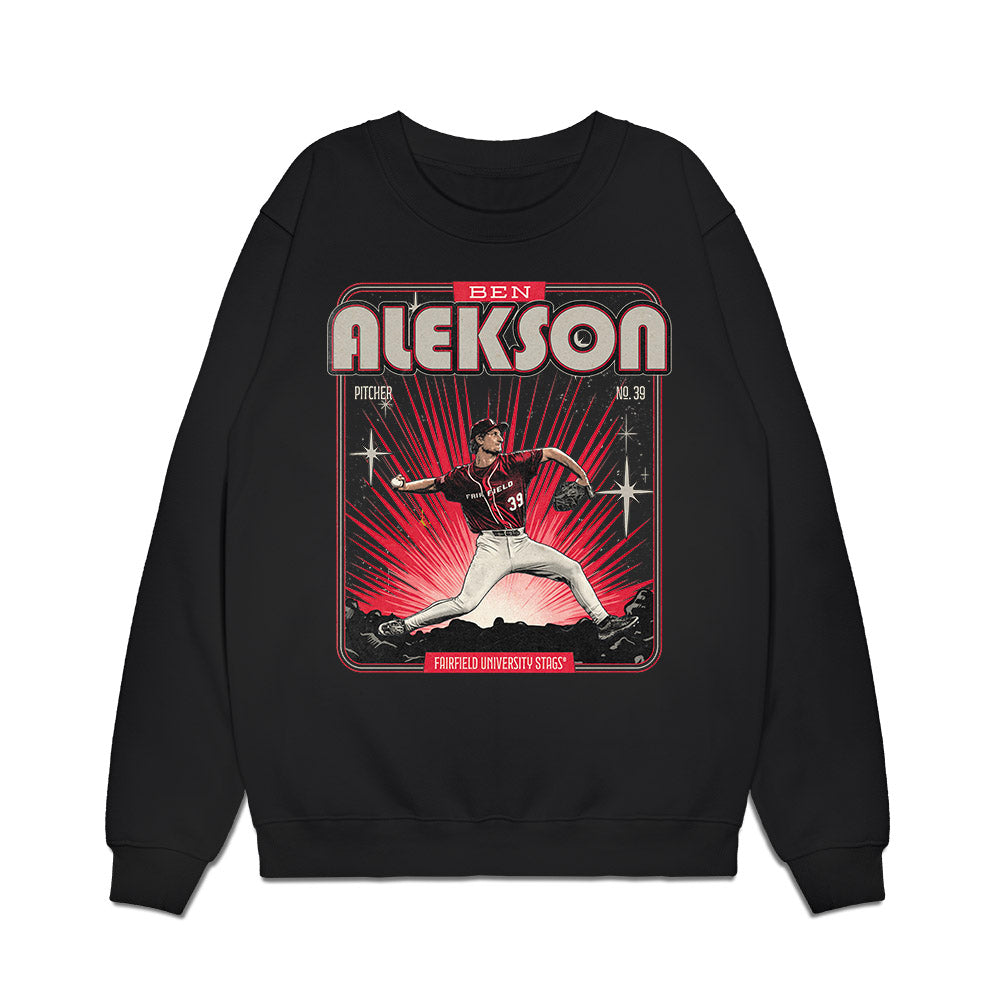 Fairfield - NCAA Baseball : Ben Alekson - Collage Premium Crewneck Sweatshirt-0