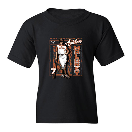 Texas - NCAA Softball : Ashton Maloney - Collage Youth T-Shirt-0