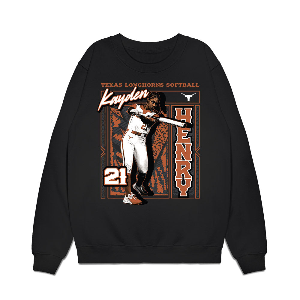Texas - NCAA Softball : Kayden Henry - Collage Premium Crewneck Sweatshirt-0