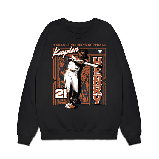 Texas - NCAA Softball : Kayden Henry - Collage Premium Crewneck Sweatshirt-0