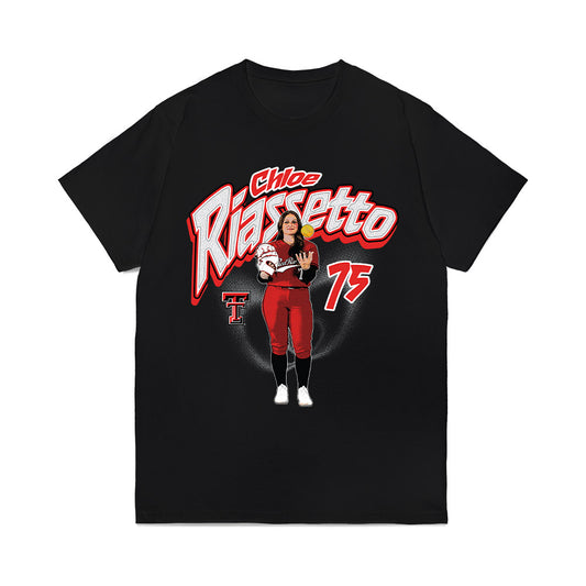Texas Tech - NCAA Softball : Chloe Riassetto - Collage Comfort Colors T-Shirt-0