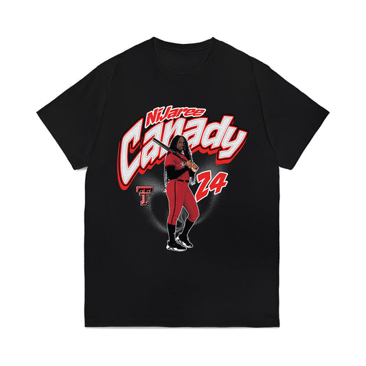 Texas Tech - NCAA Softball : NiJaree Canady - Collage Comfort Colors T-Shirt-0