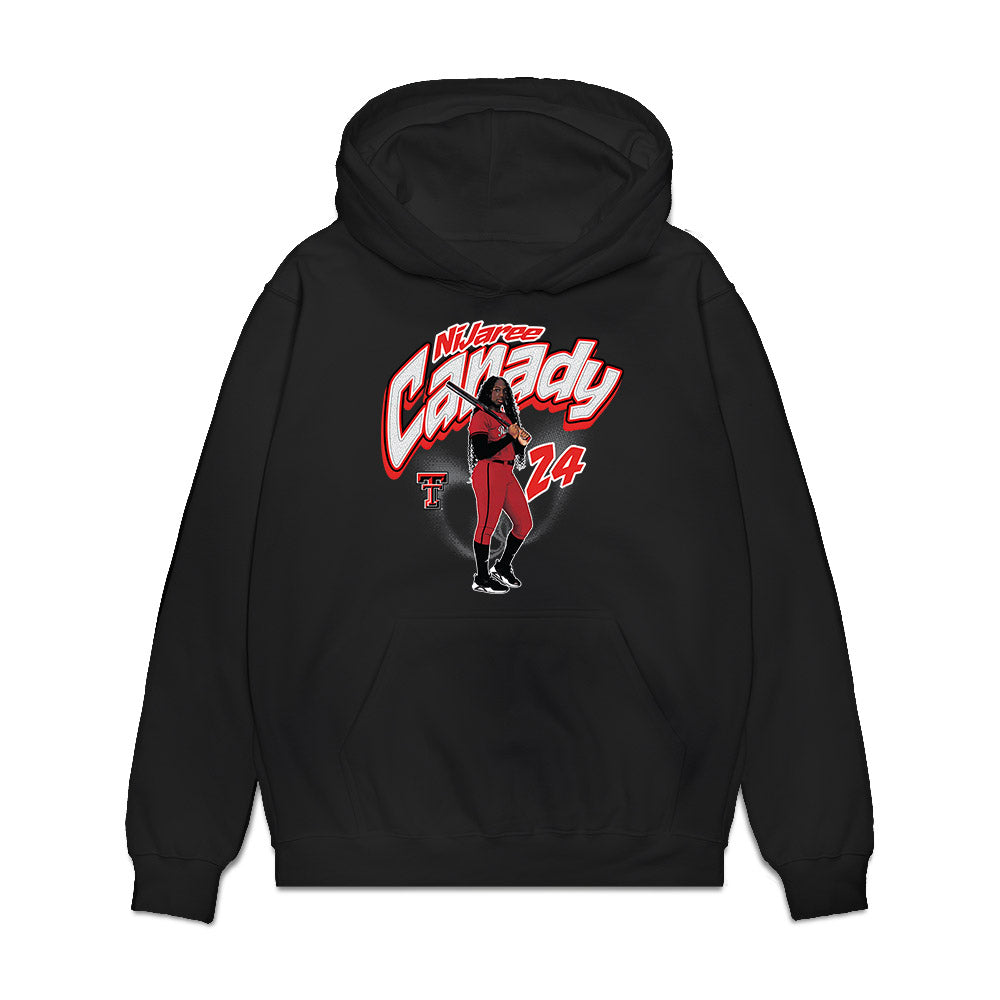 Texas Tech - NCAA Softball : NiJaree Canady - Collage Premium Hooded Sweatshirt-0