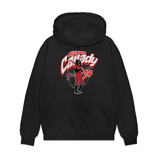 Texas Tech - NCAA Softball : NiJaree Canady - Collage Premium Hooded Sweatshirt-0