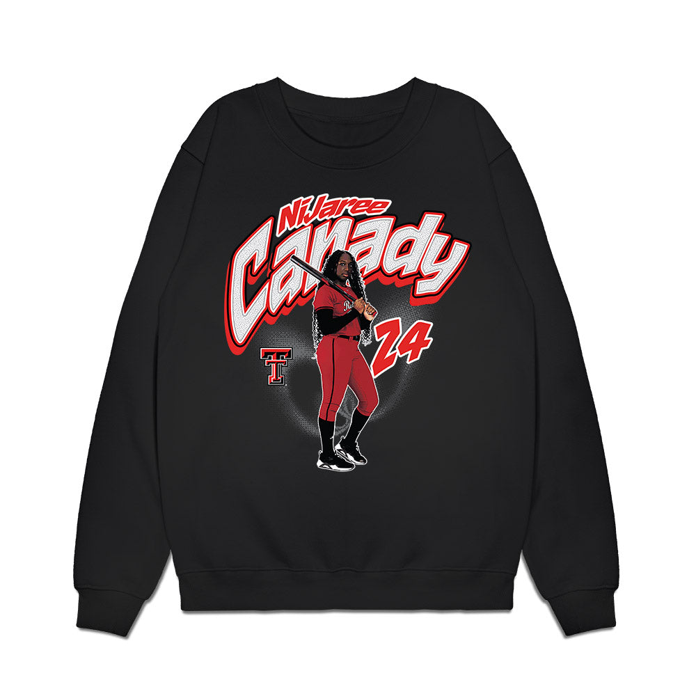 Texas Tech - NCAA Softball : NiJaree Canady - Collage Premium Crewneck Sweatshirt-0