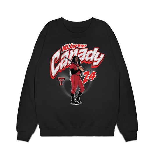 Texas Tech - NCAA Softball : NiJaree Canady - Collage Premium Crewneck Sweatshirt-0