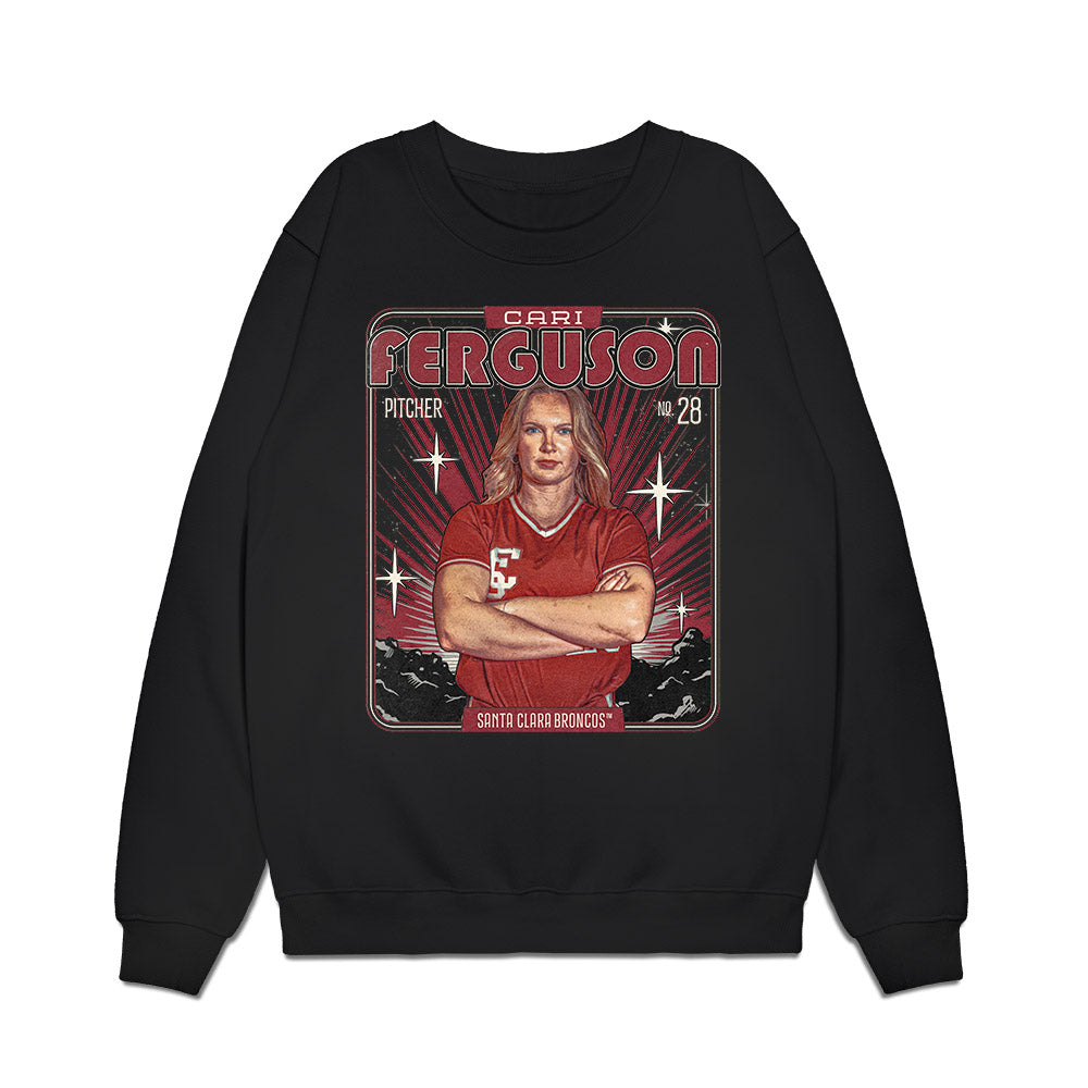 SCU - NCAA Softball : Cari Ferguson - Collage Premium Crewneck Sweatshirt-0
