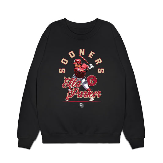 Oklahoma - NCAA Softball : Ella Parker - Collage Premium Crewneck Sweatshirt-0