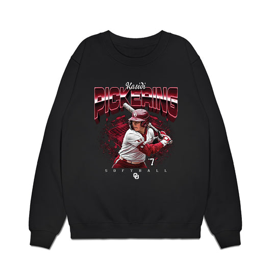 Oklahoma - NCAA Softball : Kasidi Pickering - Collage Premium Crewneck Sweatshirt-0