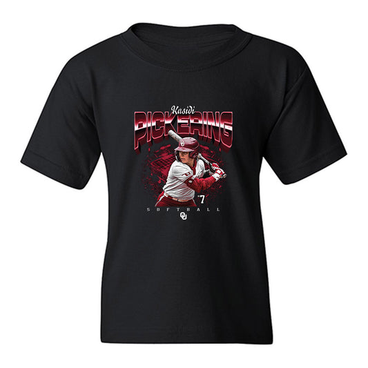 Oklahoma - NCAA Softball : Kasidi Pickering - Collage Youth T-Shirt-0