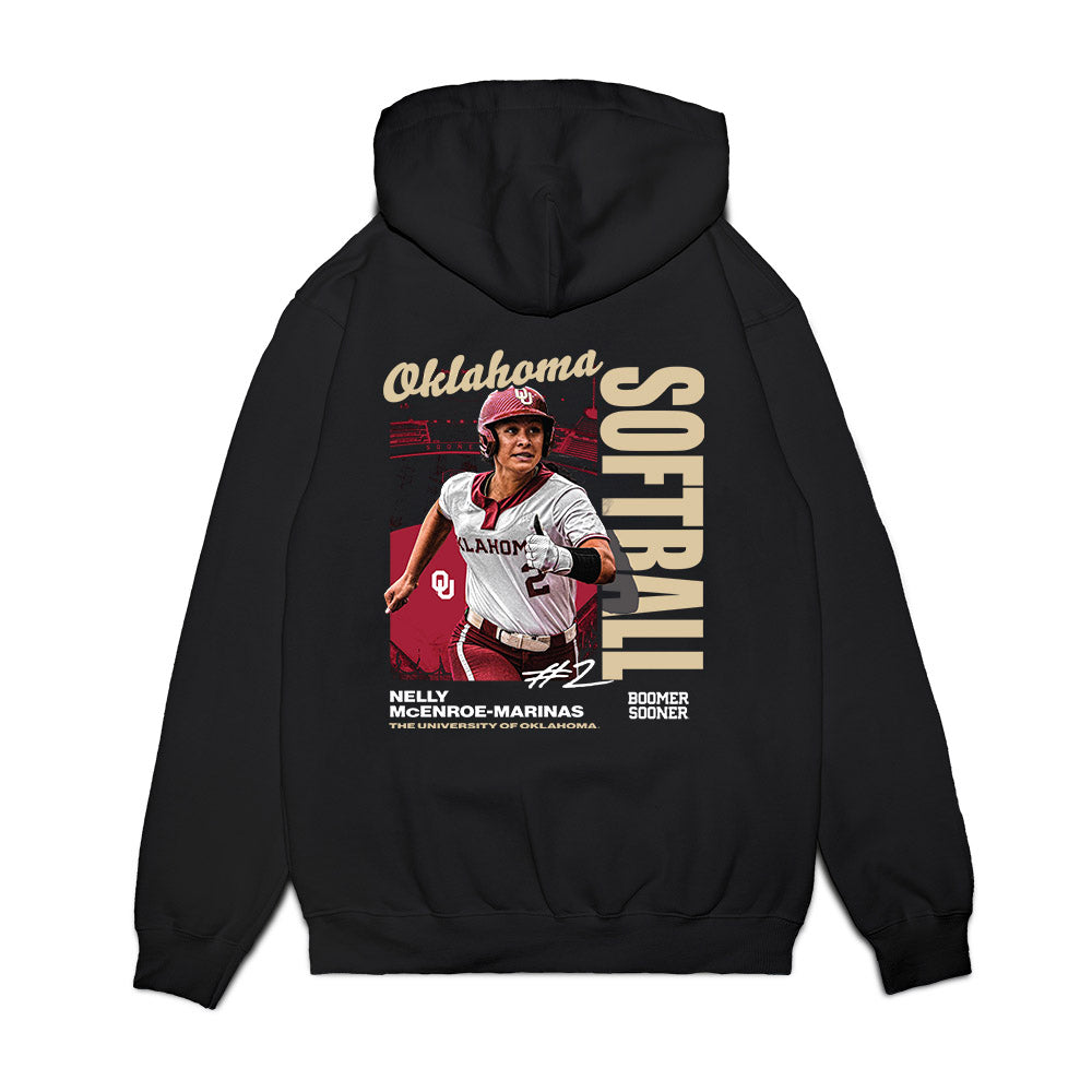 Oklahoma - NCAA Softball : Nelly McEnroe-Marinas - Collage Premium Hooded Sweatshirt-1