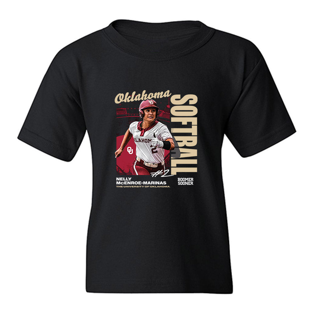 Oklahoma - NCAA Softball : Nelly McEnroe-Marinas - Collage Youth T-Shirt-0