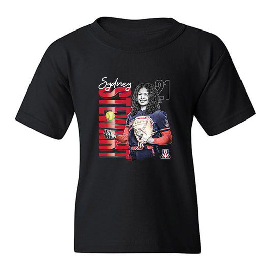 Arizona - NCAA Softball : Sydney Stewart - Collage Youth T-Shirt-0