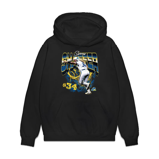 Delaware - NCAA Softball : Sydney Shaffer - Collage Premium Hooded Sweatshirt-0