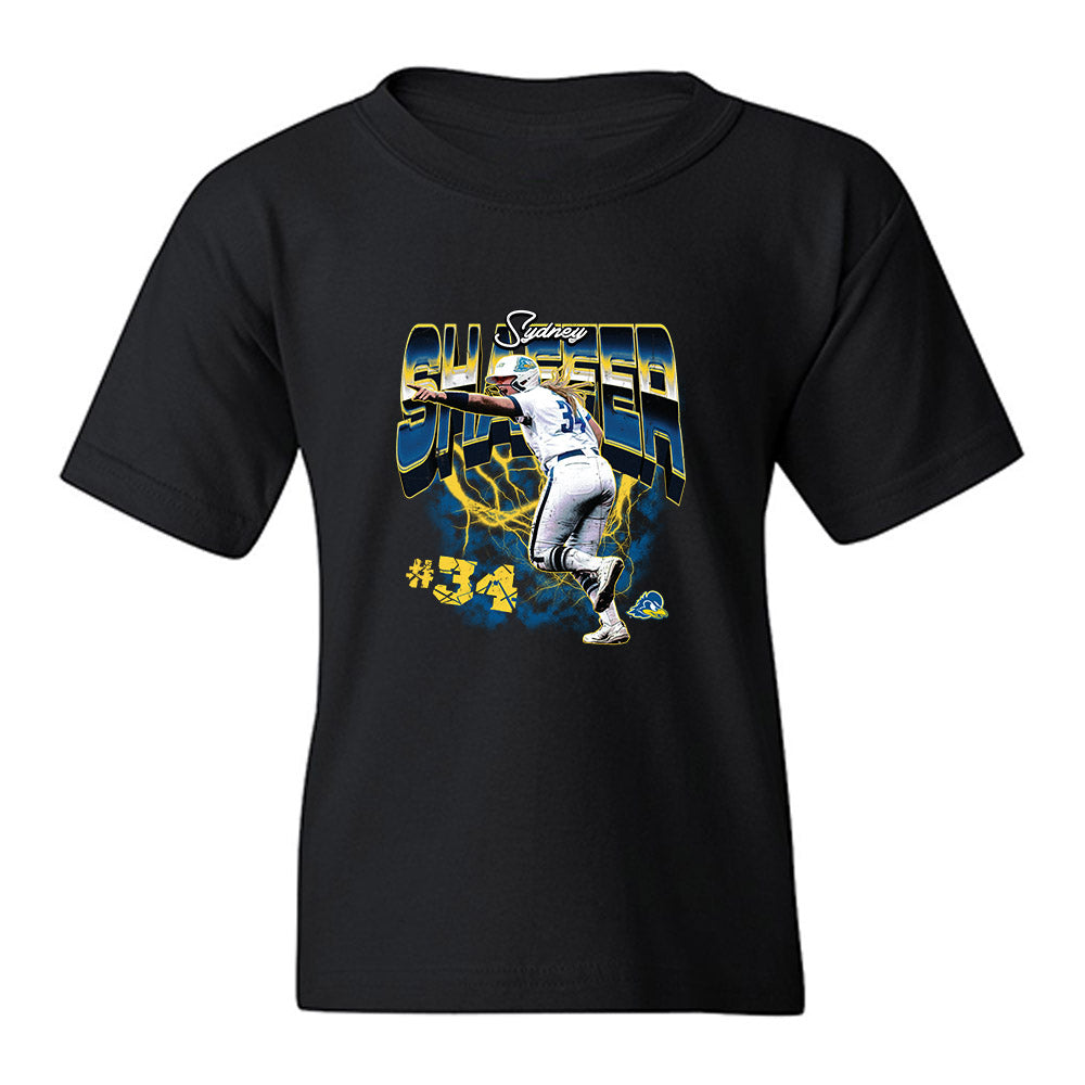Delaware - NCAA Softball : Sydney Shaffer - Collage Youth T-Shirt-0