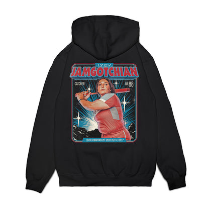 LMU - NCAA Softball : Izzy Jamgotchian - Collage Premium Hooded Sweatshirt-1