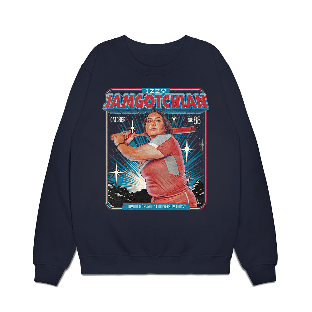 LMU - NCAA Softball : Izzy Jamgotchian - Collage Premium Crewneck Sweatshirt-0