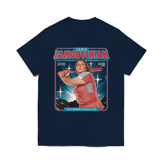 LMU - NCAA Softball : Izzy Jamgotchian - Collage Comfort Colors T-Shirt-0