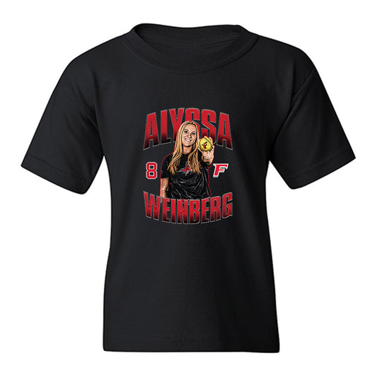 Fairfield - NCAA Softball : Alyssa Weinberg - Collage Youth T-Shirt-0