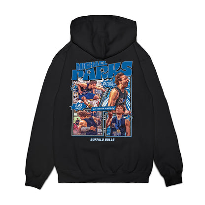 Buffalo - NCAA Men's Track & Field : Michael Parks - MAC Indoor Championship Premium Hooded Sweatshirt-1