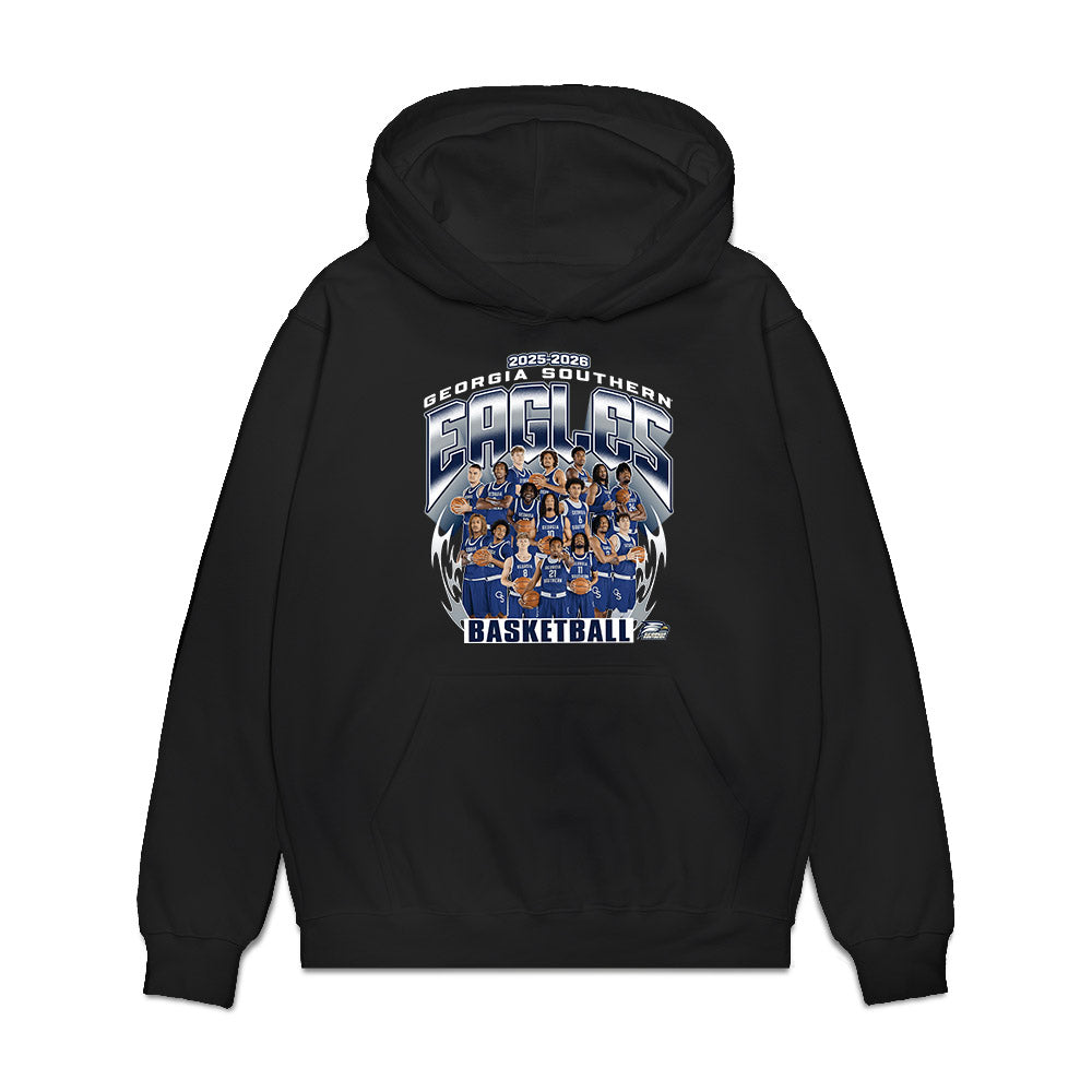 Georgia Southern - NCAA Men's Basketball : - Team Collage Premium Hooded Sweatshirt-0