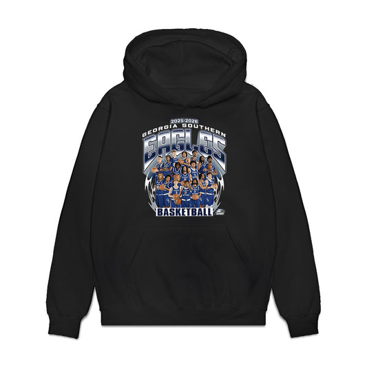 Georgia Southern - NCAA Men's Basketball : - Team Collage Premium Hooded Sweatshirt-0