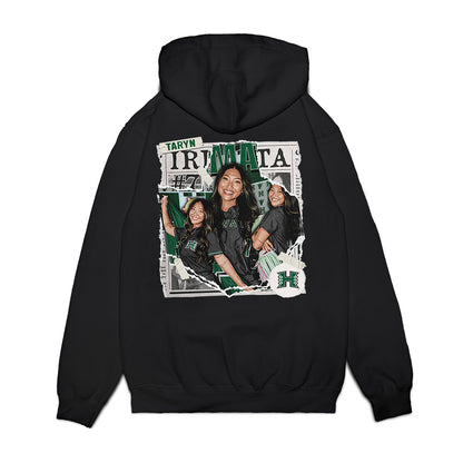 Hawaii - NCAA Softball : Taryn Irimata - Caricature Premium Hooded Sweatshirt-1