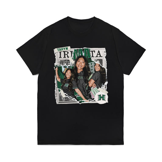 Hawaii - NCAA Softball : Taryn Irimata - Caricature Comfort Colors T-Shirt-0