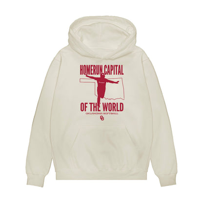 Oklahoma - NCAA Softball : Lexi McDaniel - Homerun Capital Of the World Premium Hooded Sweatshirt-0