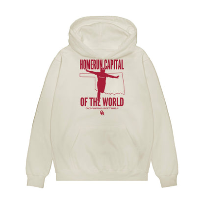 Oklahoma - NCAA Softball : Lexi McDaniel - Homerun Capital Of the World Premium Hooded Sweatshirt-0